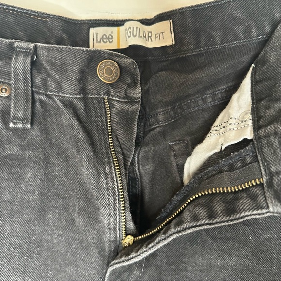 Lee Regular Fit Jeans Men’s 33x30 Black Straight Leg - Picture 12 of 16